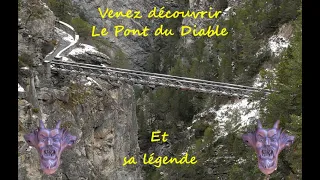 Le Pont du Diable. communes d'Aussois et Avrieux en Haute-Maurienne, Savoie.