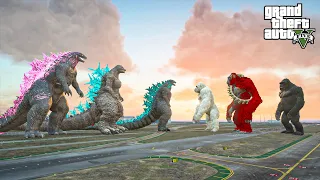 Godzilla 2024 Team vs Kong Team GTA 5 Mods