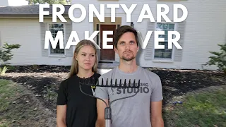 Giving Our SAD Front Yard A Makeover // Flower Bed Design Ideas // Front Yard Makeover