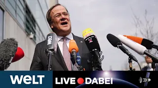 MACHTKAMPF: Warten auf Statement von Armin Laschet nach CDU-Vorstandssitzung | WELT Live dabei