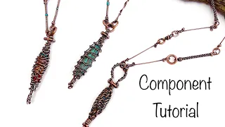 Jewelry Tutorial/ Wild Wired Wrapped Caged Component