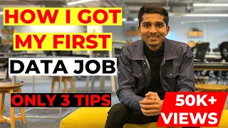 This Is How I Got My First Data Job💰As A Fresher🔥 | Only 3 Tips You Should Follow💯