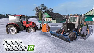 КУПИЛ НОВУЮ ТЕХНИКУ ДЛЯ ЧИСТКИ СНЕГА! ПРОБИВАЕМ ДОРОГУ К ДОМУ! FARMING SIMULATOR 17