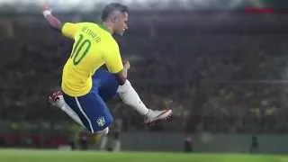 FIFA 16 vs PES 2016 | E3 Trailer Gameplay (neymar skills)