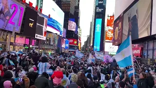 Argentina Fans in New York| Celebrate World Cup Champions in Time Square New York| FIFA WorldCup2022