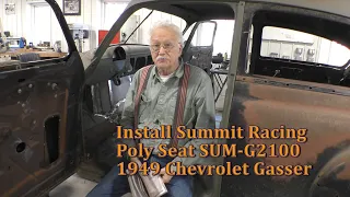 Install Summit Racing Poly Seat SUM-G2100, 1949 Chevrolet Gasser