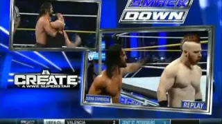 Ambrose & Reigns vs Rollins & Sheamus (Smackdown 9/17/15)