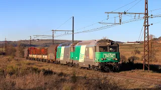 ★ 4K 🇫🇷 Neussargues - St Chely cab ride, last BB67400 train for SNCF Fret France [18.12.23]