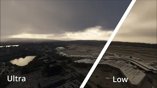 Side by Side Cloud Comparison - Microsoft Flight Sim (Late 2023 Update - Seattle KSEA)