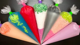Making Crunchy Slime With Piping Bags - Satisfying Slime Video ASMR #75