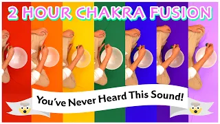 All 7 Chakra Frequencies at the Same Time! 2 Hour Singing Bowl Sound Bath Meditation Music