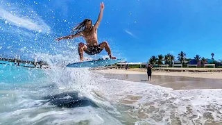 Best Trip EVER?! Surfing, Skimboarding, Wakesurfing , Kiteboarding and Swimming with Dolphins