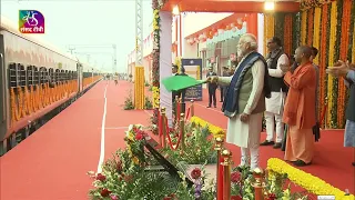 PM Modi flags off two new Amrit Bharat trains and six new Vande Bharat Trains in Ayodhya