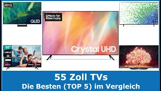 Die besten 55 Zoll TVs & Fernseher 2024 (TOP 5) 🥇 Testsieger im Vergleich (gut und günstig)