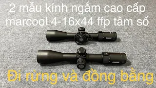 2 MẪU KÍNH NGẮM LẮP SÚNG PCP CAO CẤP MARCOOL 4-16x44 FFP CHỐNG NHẢY TÂM TÂM SỐ, SIÊU SẮC NÉT