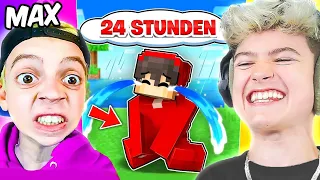 24 STUNDEN lang KLEINEN JUNGEN in MINECRAFT PRANKEN bis ER AUSRASTET!