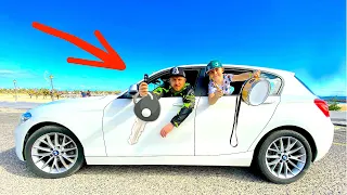 Don't forget the keys from BMW car, daddy | Going to the beach kids story with Timko