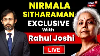 🟢Nirmala Sitharaman Interview Live : वित्त मंत्री के साथ खास बातचीत | Rahul Joshi | Budget 2023