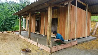 Full Video: 1 YEAR Building Farm, Complete Cabin House, Pour a Concrete Foundation for Wooden House