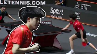 Wang Chuqin | Powerful Forehand BURN the Table (Good camera angles) | TTFootage