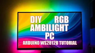 DIY AMBILIGHT RGB ARDUINO WS2812B LED TUTORIAL FOR PC| URDU HINDI