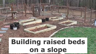 Expanding the garden | Building raised beds on a slope