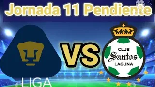 Pumas vs Santos Jornada 14 Pendiente Apertura 2021 Liga MX