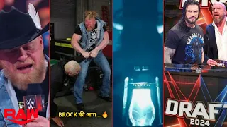 Baba Brock ki aag... 🔥' Brock for undisputed Championship ! Roman & Jimmy.. Wyatt 6 coming.. wwe raw