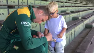 Little Taylor makes David Miller's day