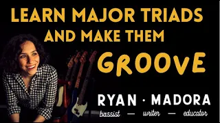 Learn Major Triads and Make Them Groove On The Bass: One-Four-Five Chord Progression in A Major