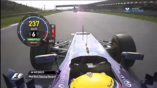 F1 2013 - Malaysia - Webber Finger