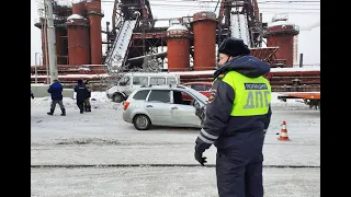 Камера засняла как лихач на «Газели» смял две машины и покалечил людей