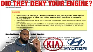 KIA ENGINE SETTLEMENT PART 18 | KIA HYUNDAI DENY ENGINE REPLACEMENT DUE TO NOT HAVING KSDS #RECALL