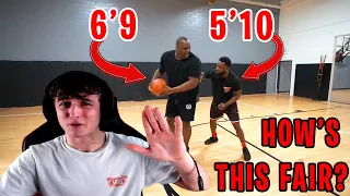 CASH GETTING BULLIED! Reacting To CashNasty 1v1 Basketball Against NBA Champion Big Baby Glen Davis!