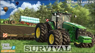 Survival in No Man's Land Ep.92🔹Planting Sugar Beets. Hauling Silage Bales. Making a New Field🔹#FS22