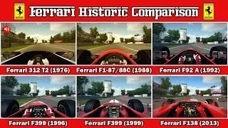 F1 2013 Classic Edition - Ferrari Historic Comparison @ Monza