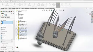 SOLIDWORKS 2018 |  Newton's Cradel