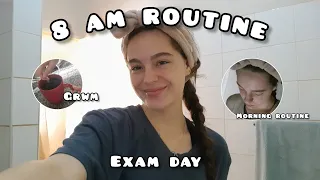 8 AM MORNING ROUTINE *exam day* grwm | Deone Dumond