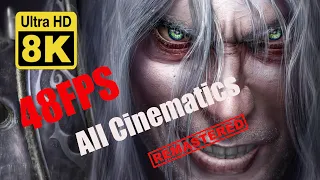 Warcraft III ALL Cinematics 8k 48 FPS (Remastered with Neural Network AI)