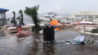 Ураган на пляже Киев 2021 Днепровска Ривьера Dniprovska Riviera Дніпровска Рівьера ресторан
