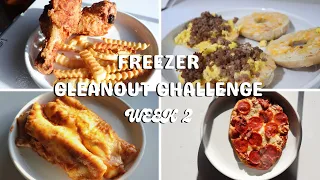 Cook with me | WEEK TWO | Freezer clean out challenge