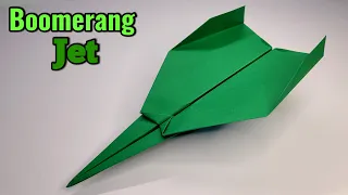 Boomerang Jet - How to Make out of A4 paper | How to Make a Paper Plane that Flies Like a BOOMERANG