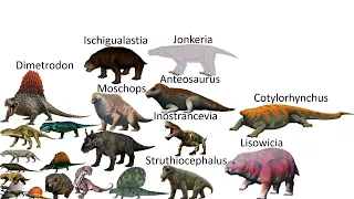 Synapsids size comparison (ft.  @MarioLanzas.)