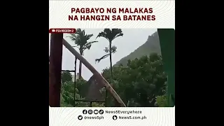 Malakas na buhos ng ulan at bugso ng malakas na hangin sa Sabtang, Batanes bunsod ng Bagyong ‘Egay’