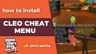 How to install Cleo Cheat Menu in Gta VC | Cheat Menu for GTA Vice City | How to use Cleo Cheat Menu