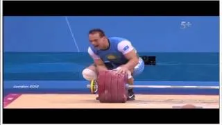 Ilya Ilyin won gold in men's weightlifting 94kg 2012 Kazakhstan