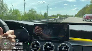 C63 S  AMG ( 510 PS) Topspeed Drive Autobahn