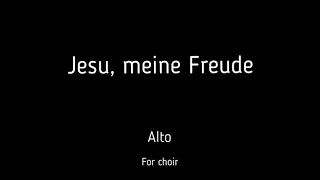 Choir/chór J.S. Bach - Jesu, meine Freude - Alto + score