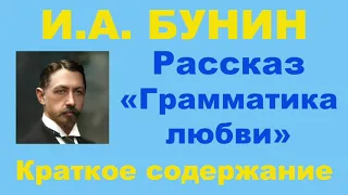 И.А. Бунин. Рассказ «Грамматика любви». Краткое содержание.