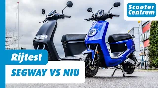 ACTIERADIUS RIJTEST - SEGWAY E110SE VS NIU MQI+ SPORT 2022 - WELKE VERBRUIKT HET MINSTE BATTERIJ% !?